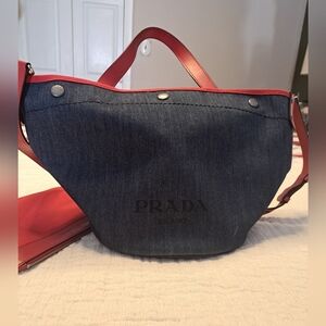 Prada Denim Crossbody Bag